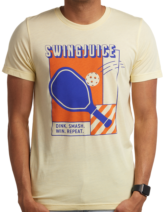 Pickleball Dink Smash Win Repeat Unisex T-Shirt