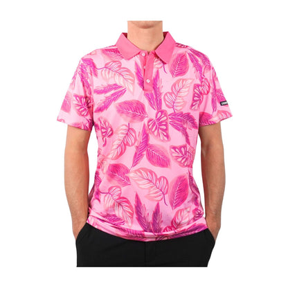 Pink Floral Polo - Shank It Golf