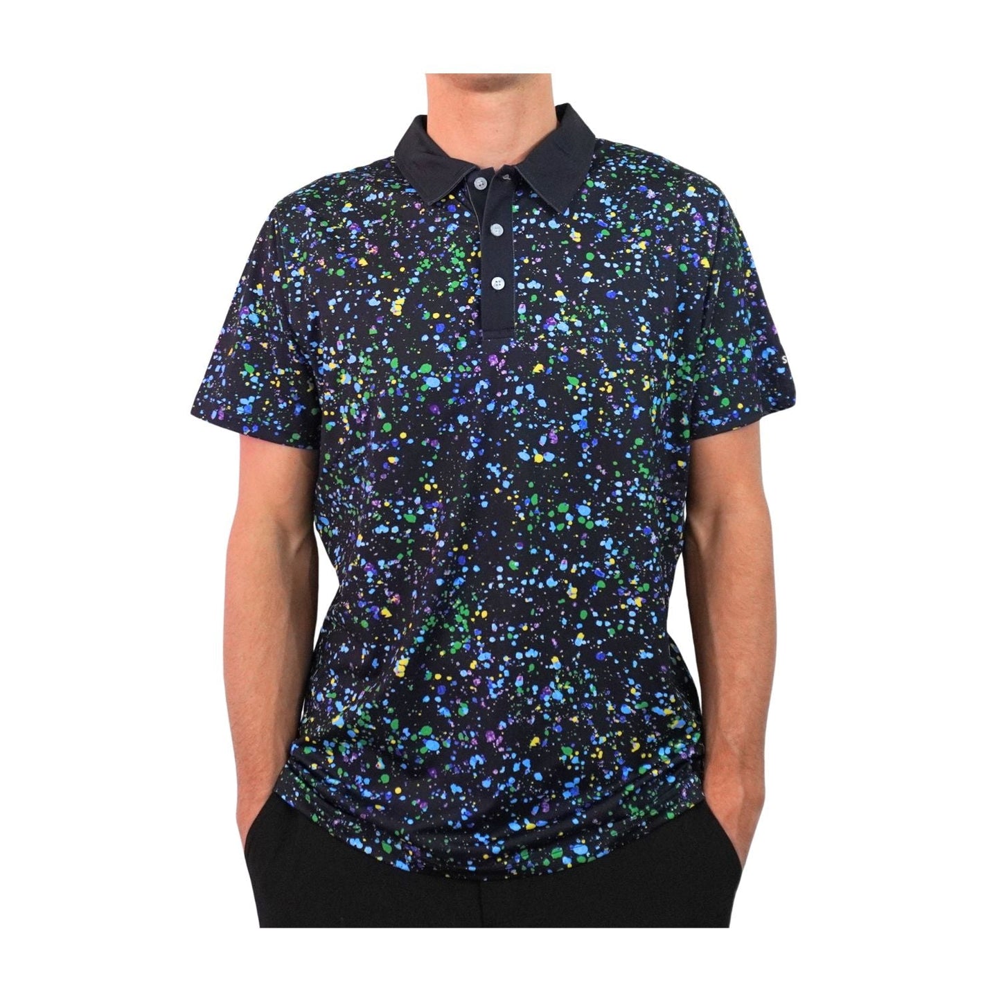 Paint Splatter Polo 2.0 - Shank It Golf