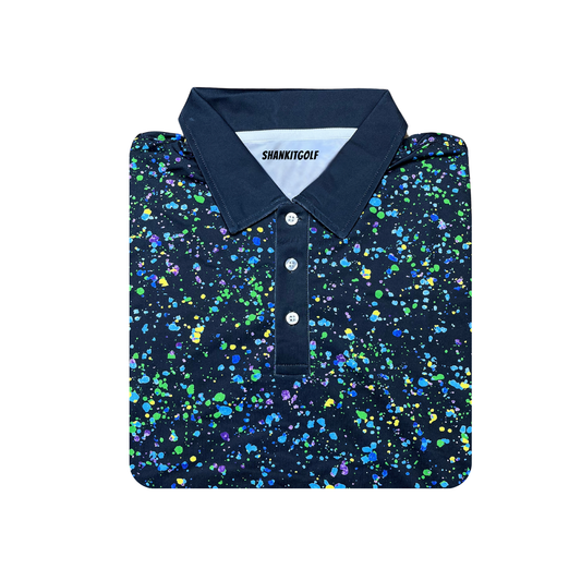 Paint Splatter Polo 2.0 - Shank It Golf