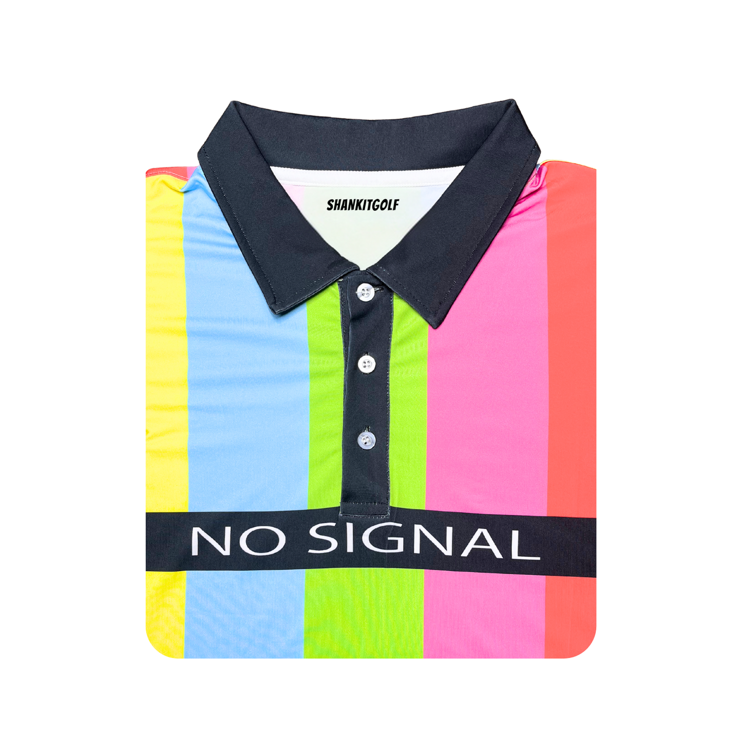 No Signal TV Polo - Shank It Golf