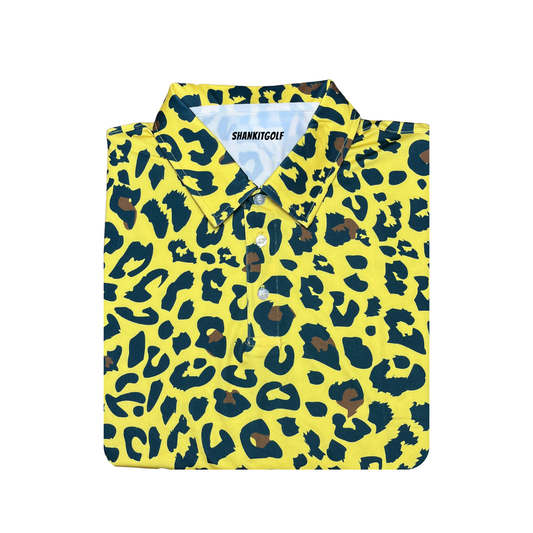 Cheetah Leopard Polo - Shank It Golf