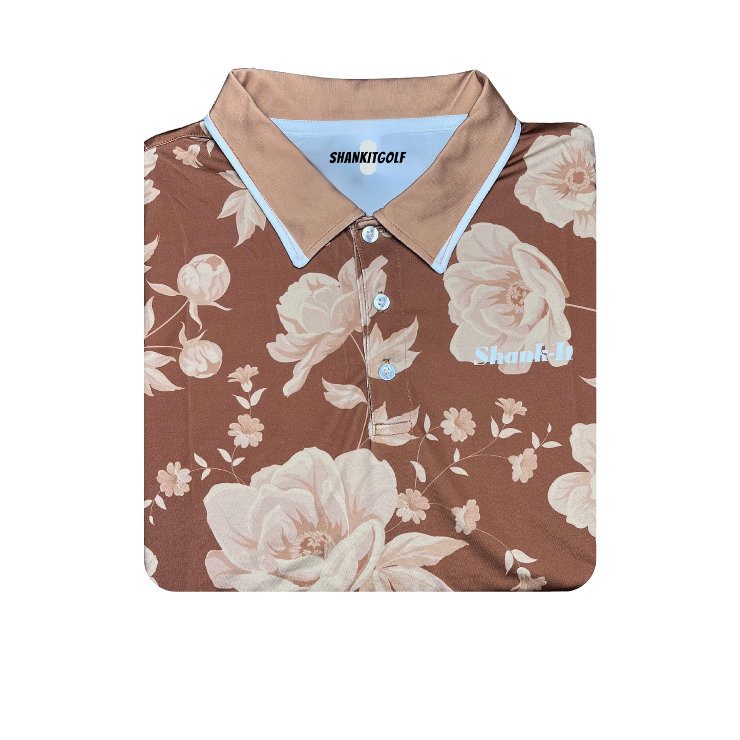 Brown Roses Polo - Shank It Golf