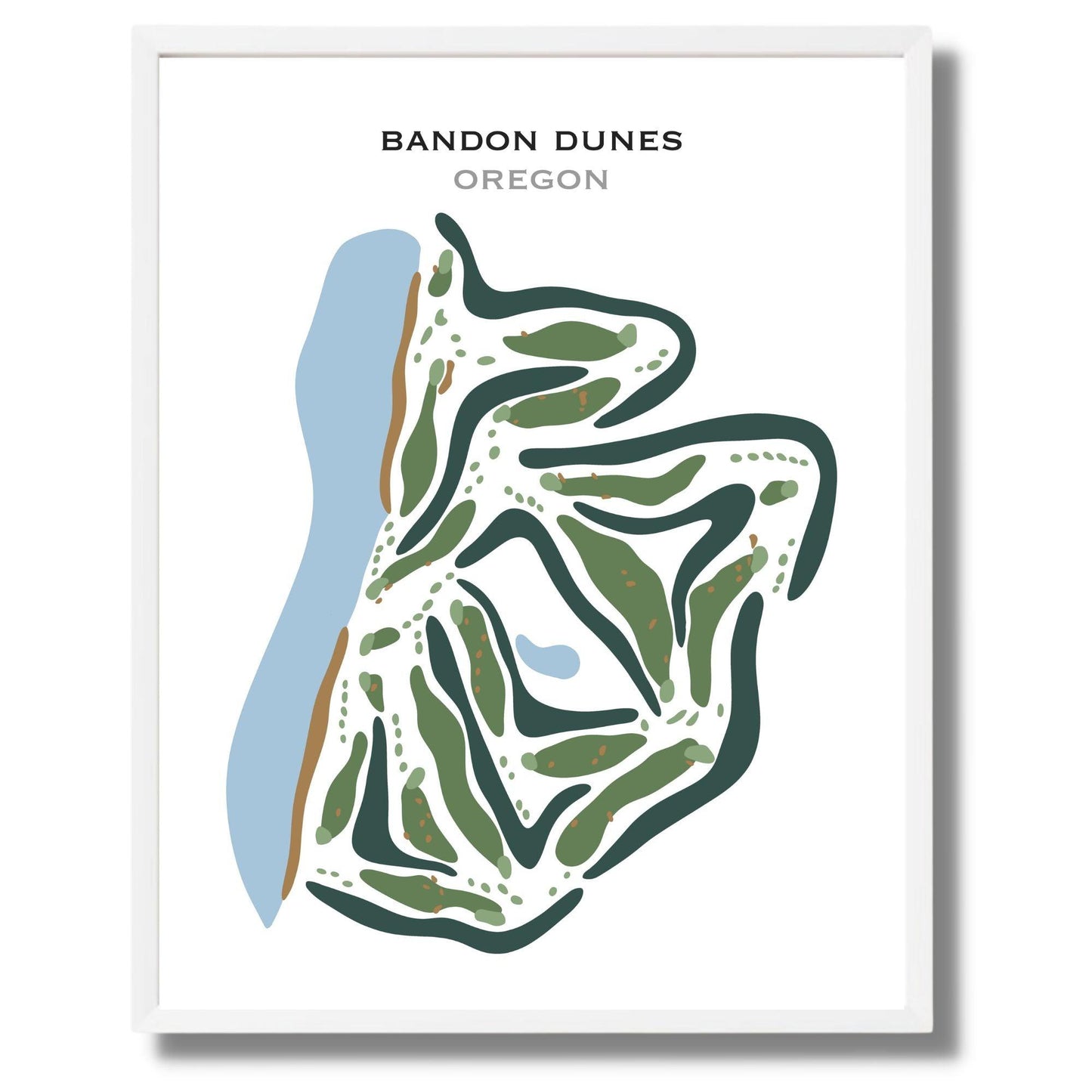 Bandon Dunes, Oregon - Printed Golf Courses