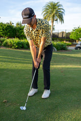 Cheetah Leopard Polo - Shank It Golf