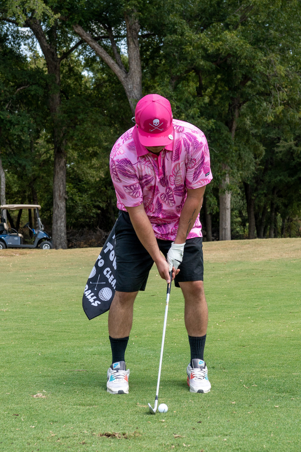 Pink Floral Polo - Shank It Golf