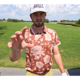 Brown Roses Polo - Shank It Golf