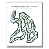 Harbour Town Golf Links, Hilton Head, South Carolina - Printed Golf Courses