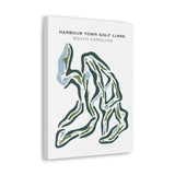 Harbour Town Golf Links, Hilton Head, South Carolina - Printed Golf Courses