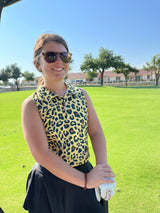 Womens Cheetah Leopard Polo - Shank It Golf