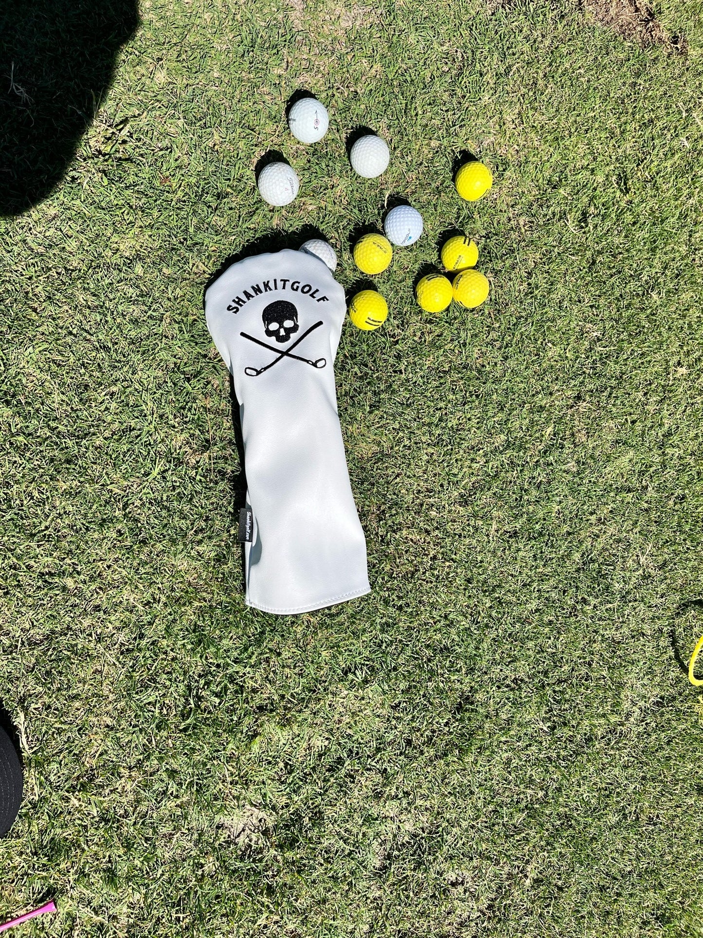 White Skull Golf Driver Headcover