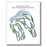 Kapalua Golf , The Plantation Course, Hawaii - Printed Golf Courses