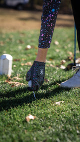 Black Paint Splatter Golf Glove