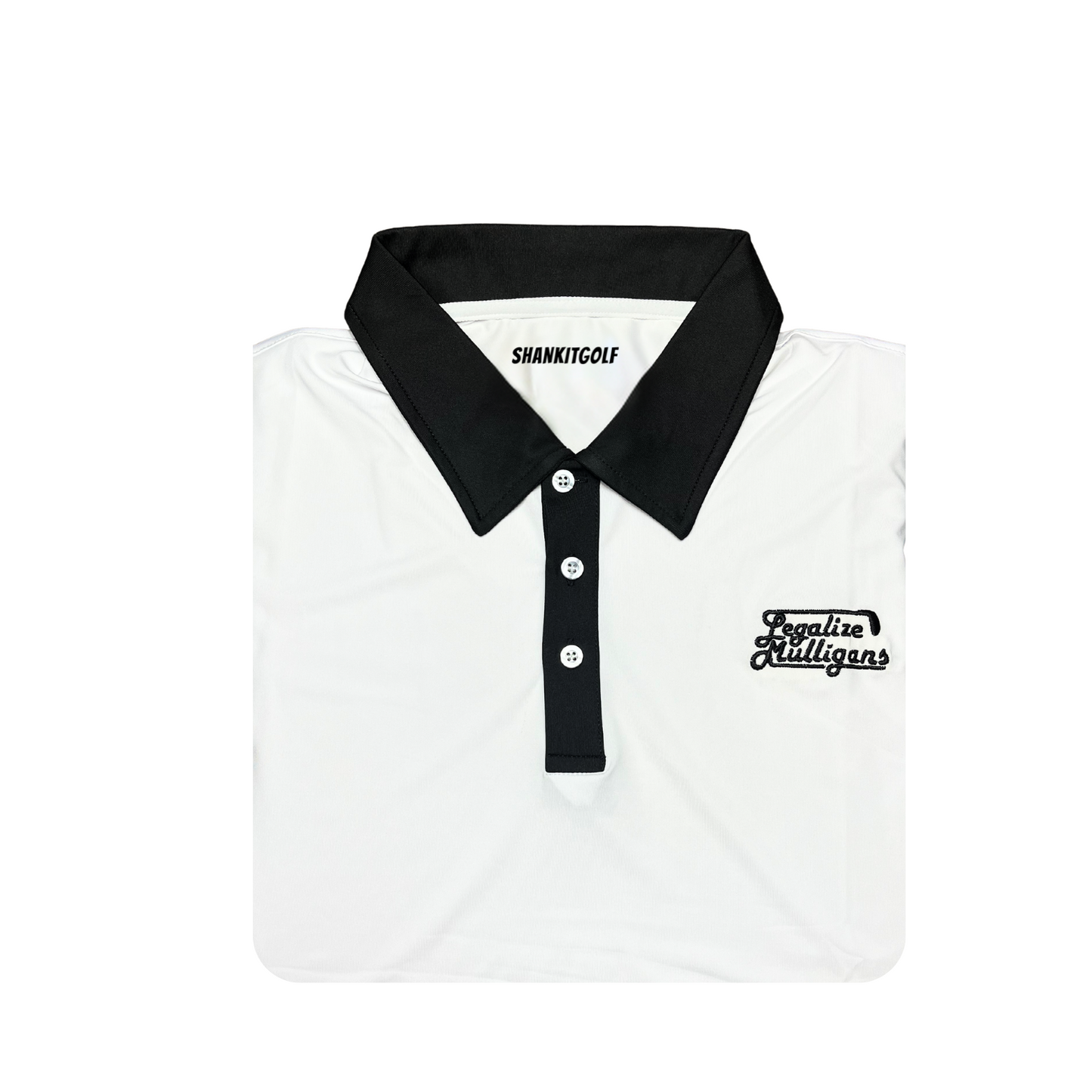 Legalize Mulligans White Polo - Shank It Golf