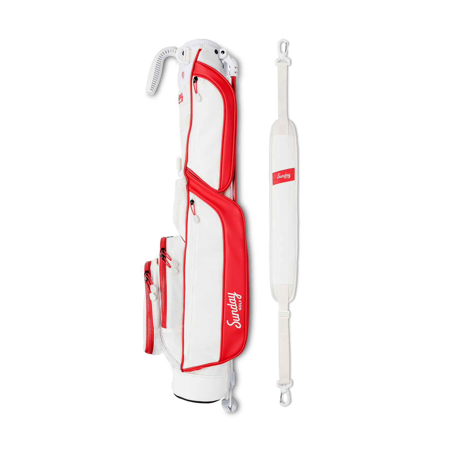 The Loma | Red & Off-White Par 3 Bag