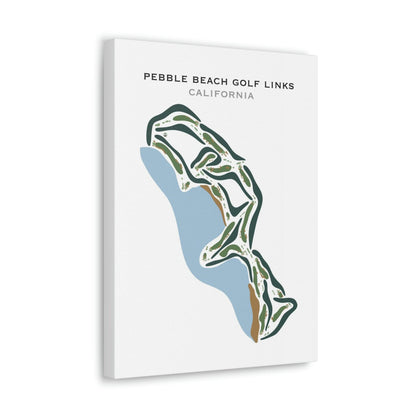 Pebble Beach Golf Links, California - Printed Golf Courses