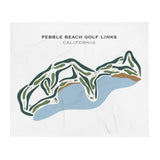 Pebble Beach Golf Links, California - Printed Golf Course