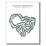 Pinehurst Resort No. 9, North Carolina - Printed Golf Courses