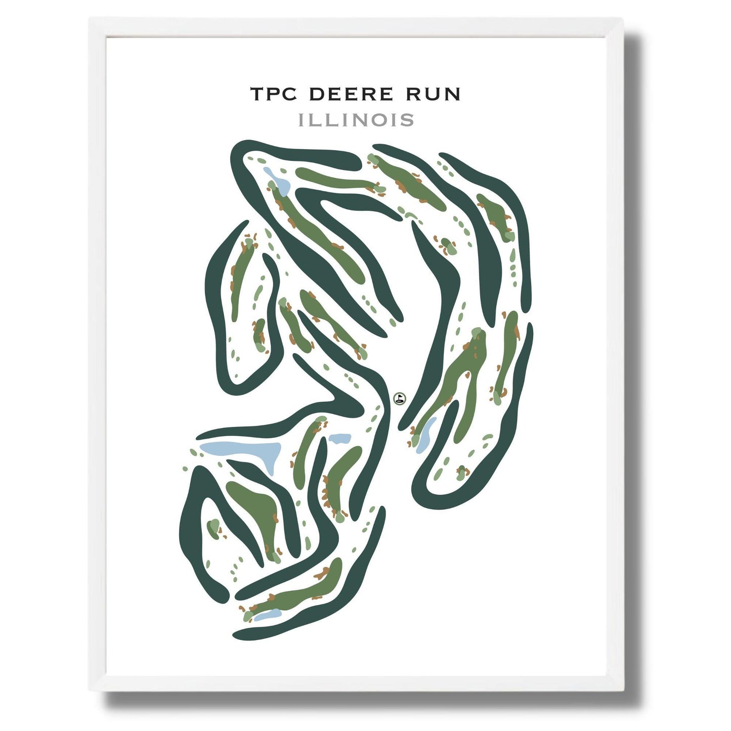 TPC Deere Run, Illinois - Printed Golf Courses