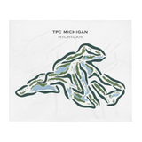 TPC Michigan, Michigan - Printed Golf Courses