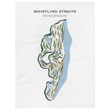 Whistling Straits, Sheboygan Wisconsin - Printed Golf Courses