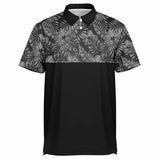 Black Flowers Polo