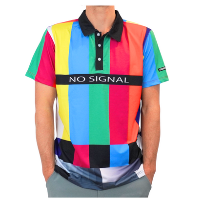 No Signal TV Polo - Shank It Golf