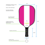 Hero Pink Stripe Pickleball Paddle