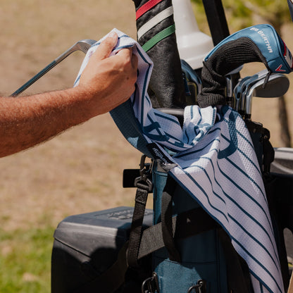 Hometown Golf Towel | Pinstriped