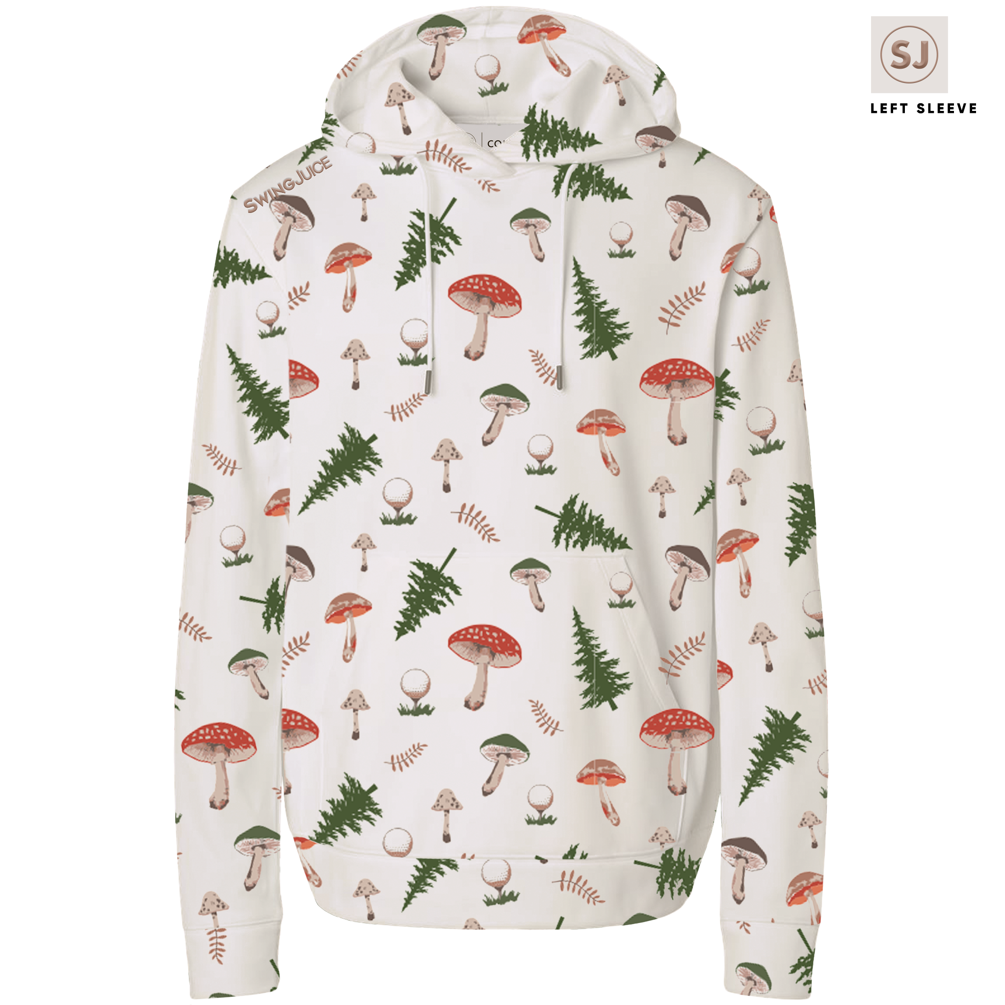 Golf Mushrooms Men's Performance Hoodie