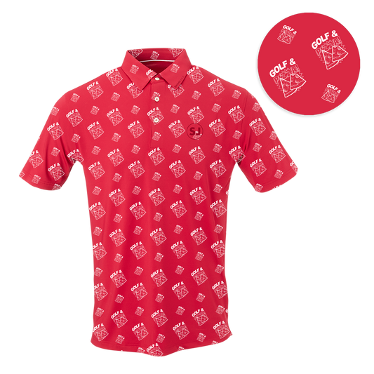 Golf & Pizza Men's Polo