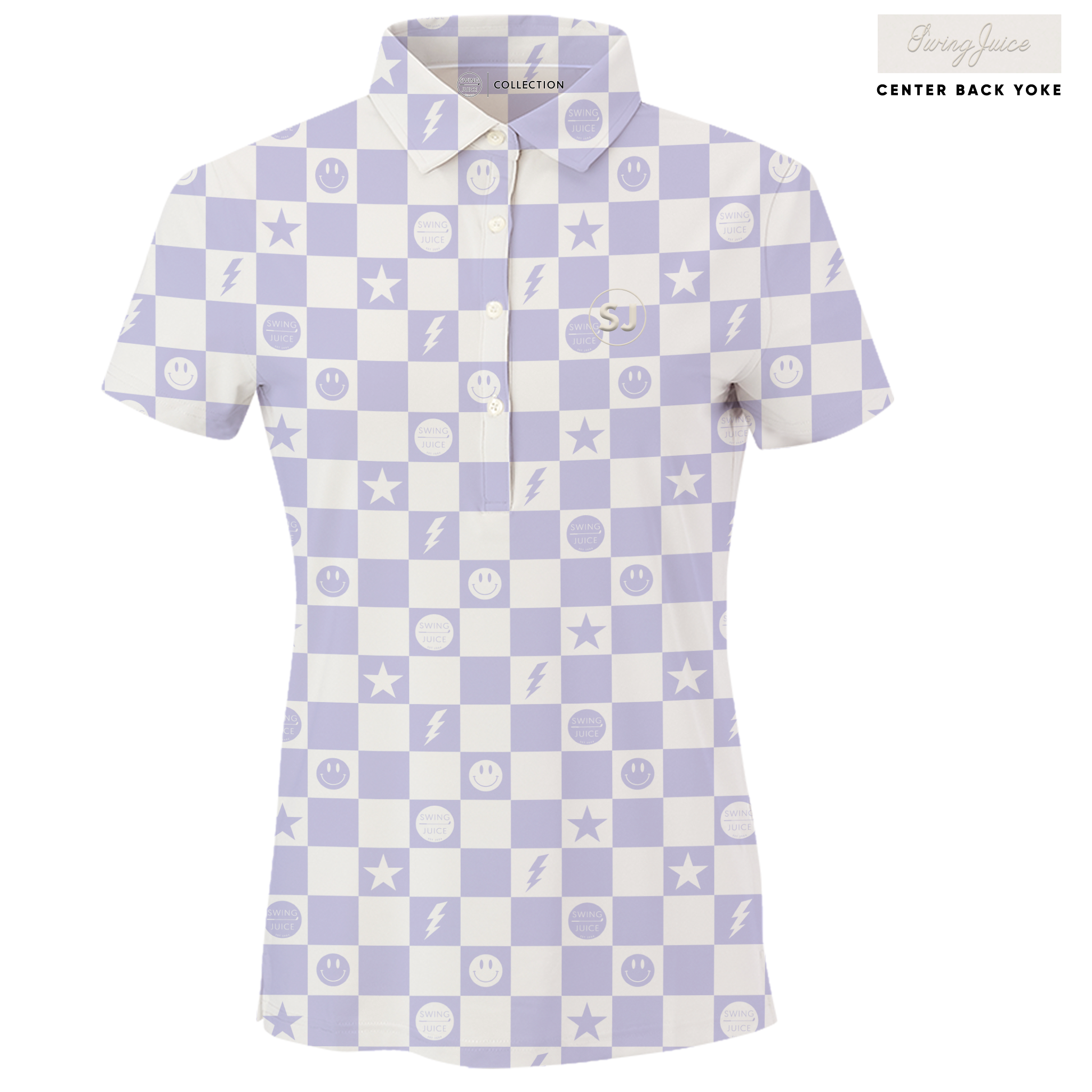 Golf Smile Face Women's Polo