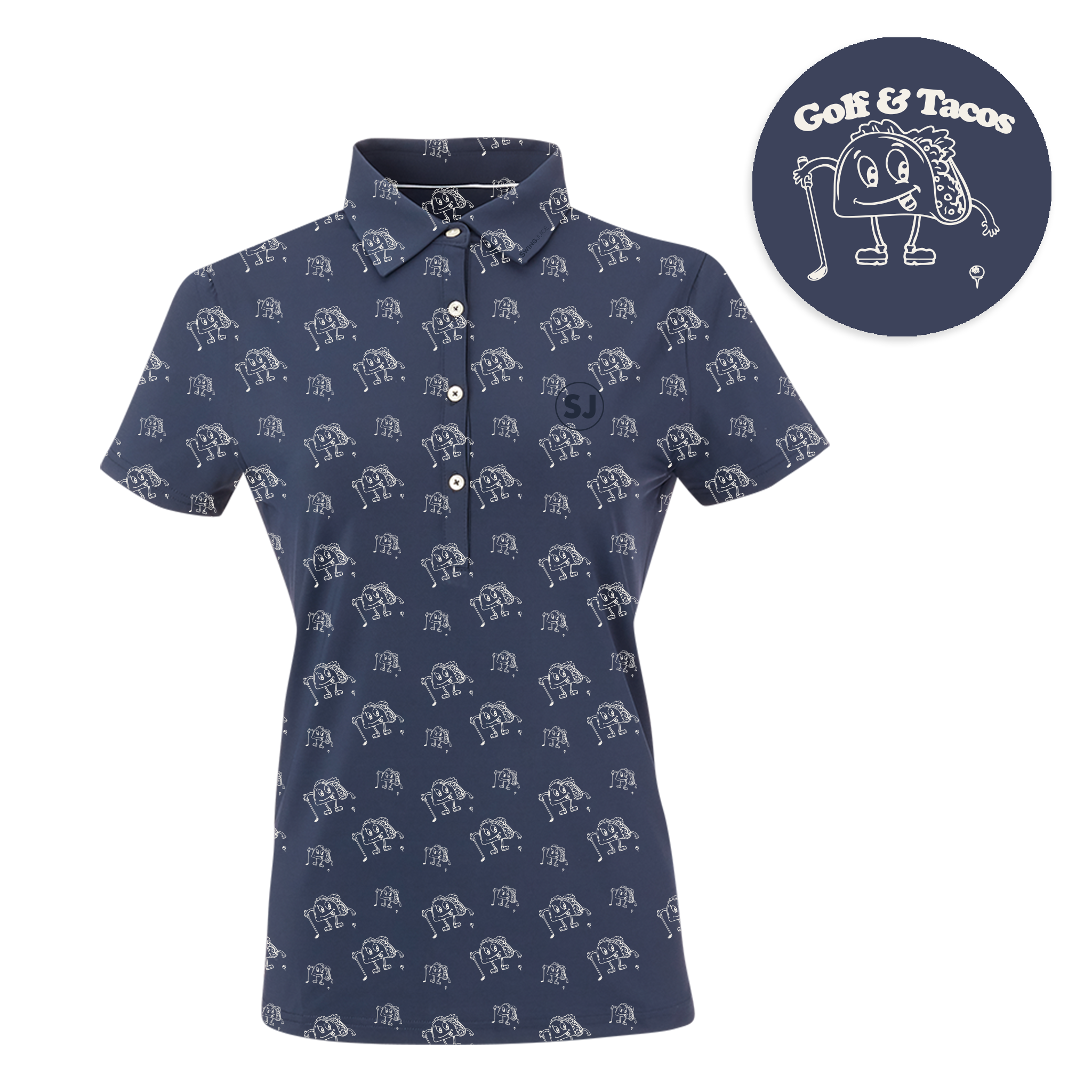 Golf & Tacos Women's Polo