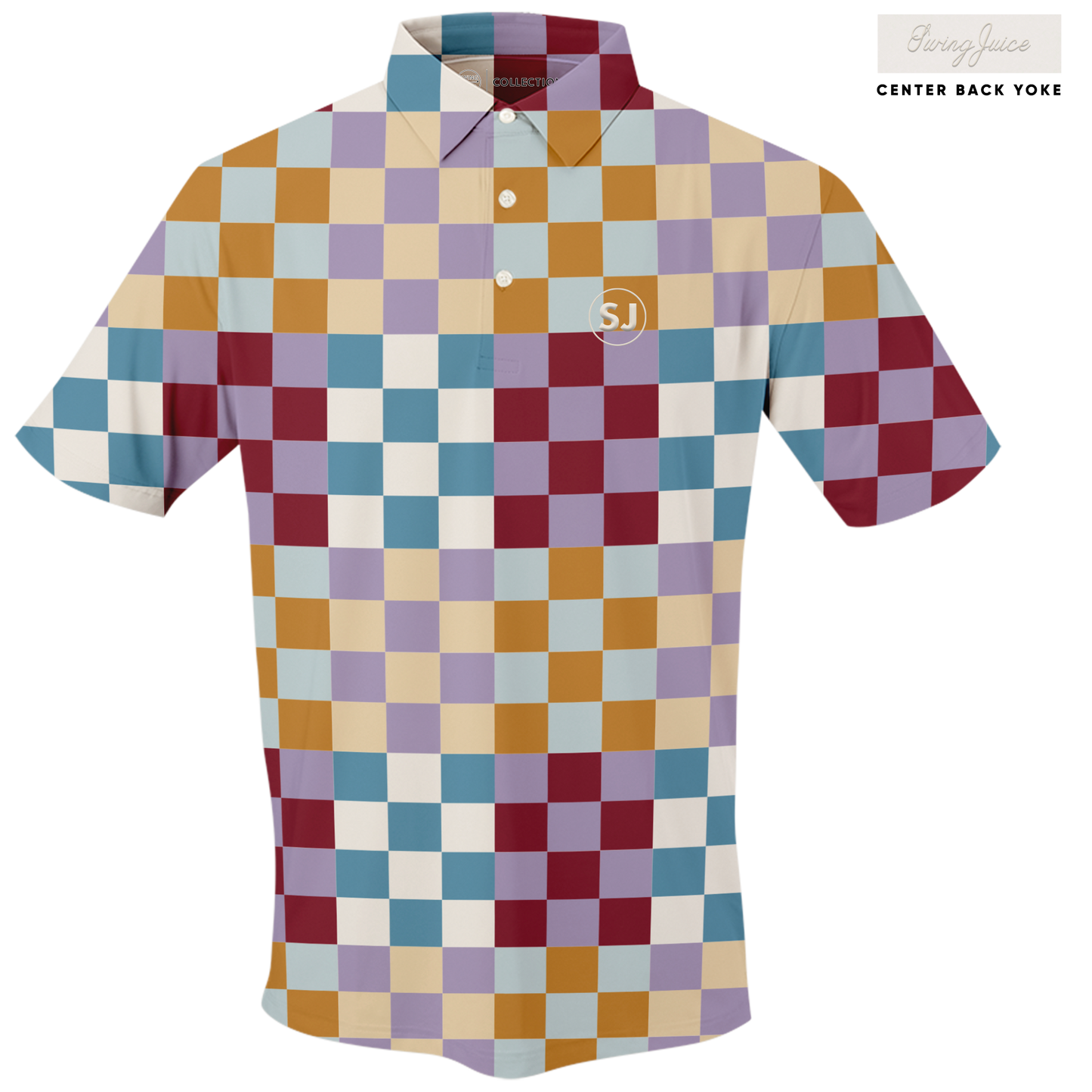 Golf Multi Checker Men's Polo