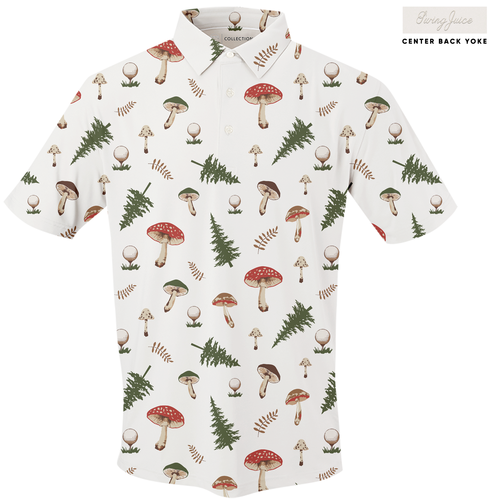 Golf Mushrooms Men's Polo