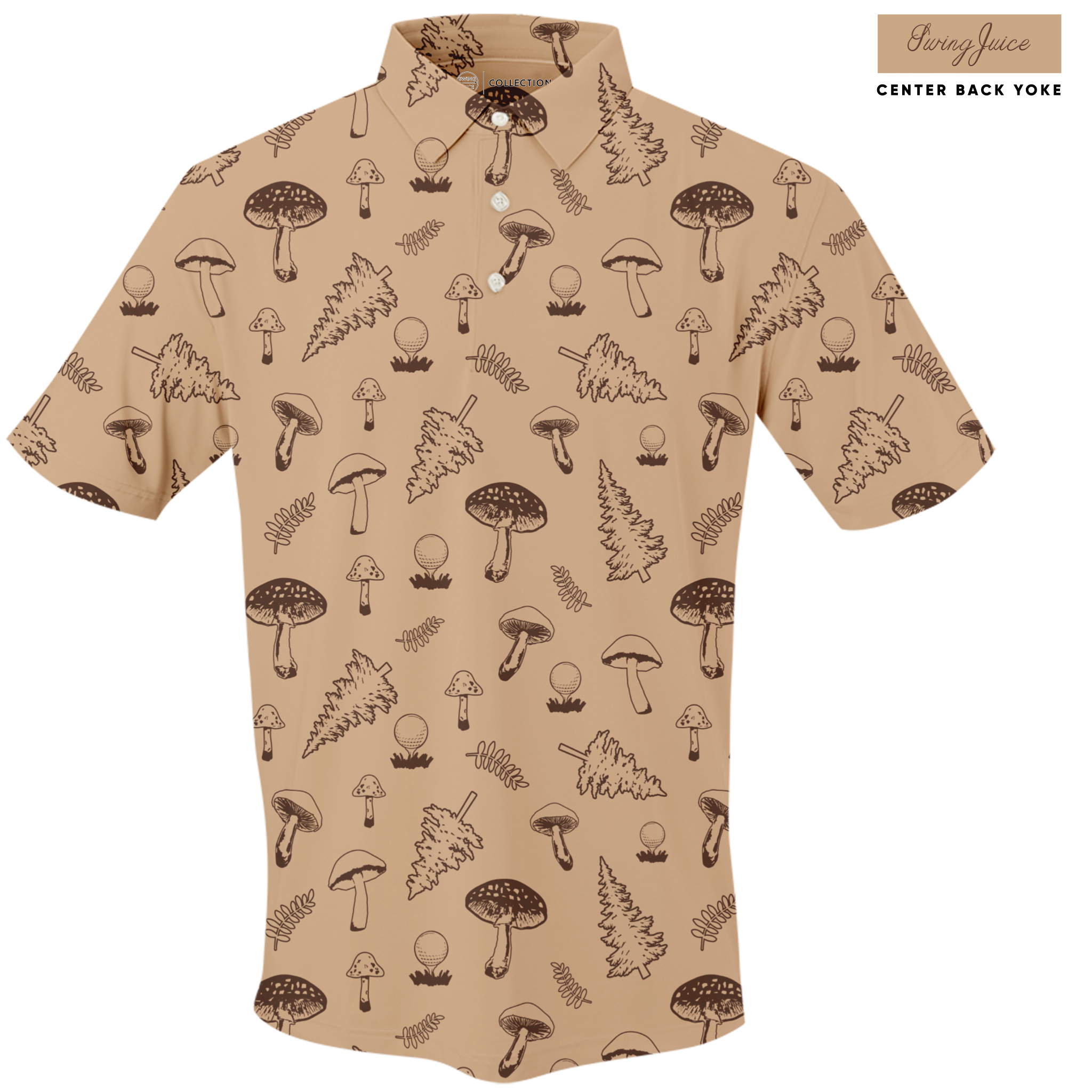 Golf Mushrooms Men's Polo