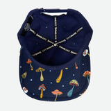 Golf Retro Mushrooms Unisex Snapback Hat Navy O/S