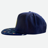 Golf Retro Mushrooms Unisex Snapback Hat Navy O/S