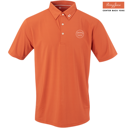 Golf Retro Men's Polo Burnt Orange