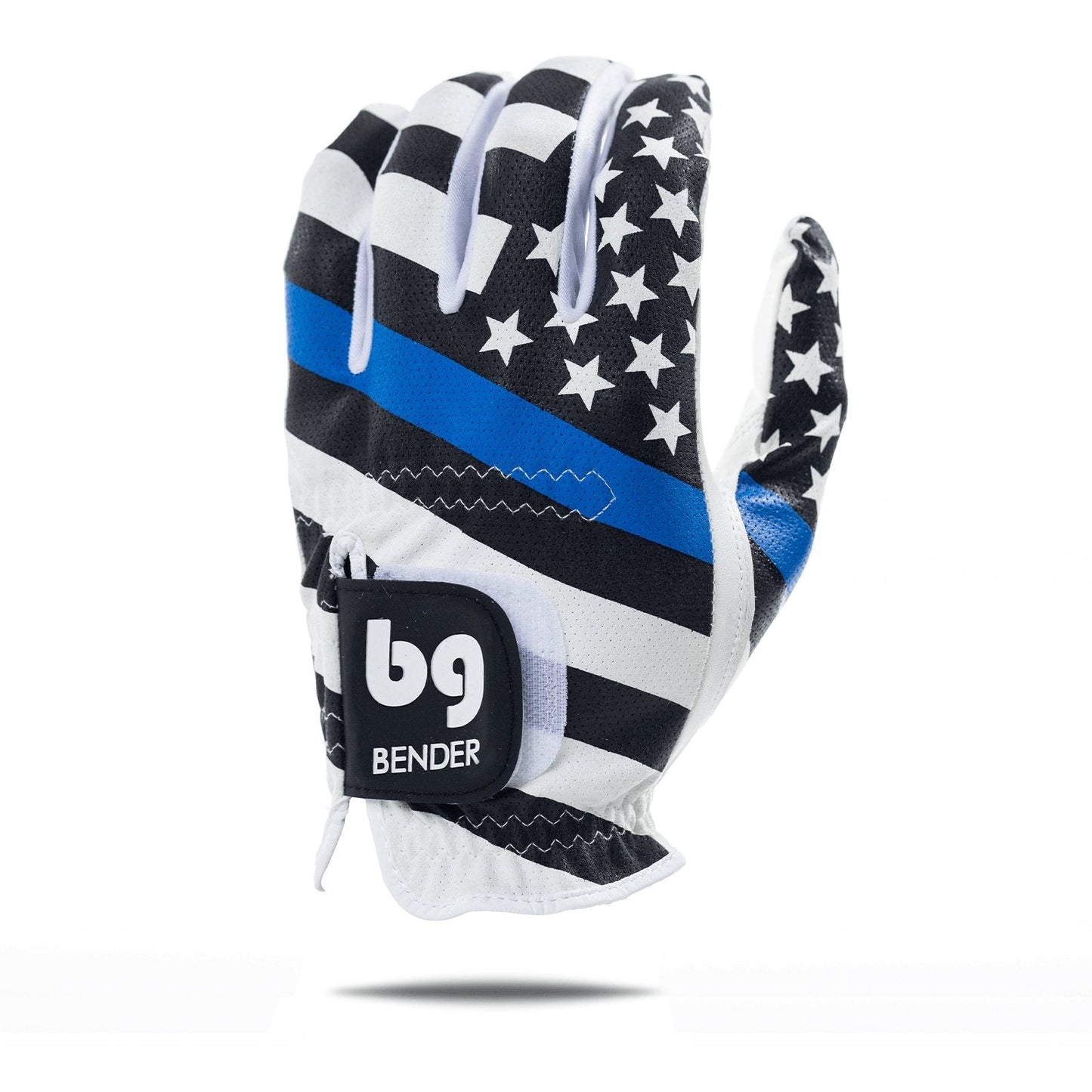 USA Blue Line Mesh Golf Glove