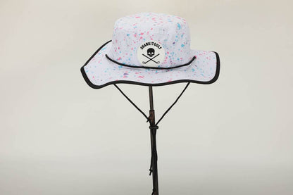 White Paint Bucket Hat